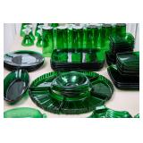 Depression Green Forest glassware