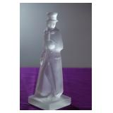 Frosted glass statue