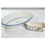 Vintage serving platters 