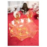 Depression glass vase