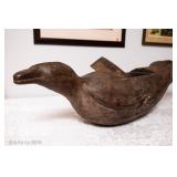 Polynesian wooden folk art duck 