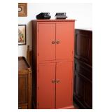 Terracota color wooden cabinet