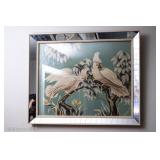 Art Deco mirror framed art