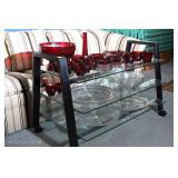 Glass shelves Depression glass