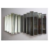 Vintage mirror wall unit