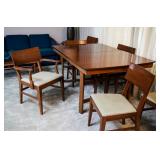 Mid century dinning table and chairs