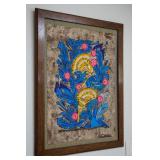 Vintage folk art painting