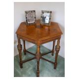 Six Sided Walnut Antique table