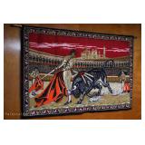Spaniard Bull fighting tapestry
