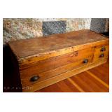 Antique handmade trunk