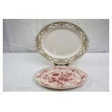Antique serving plates