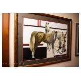 Popo and Ruby Lee Horses, Lithograph