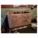 The Peoples brewery bottles and box The Peoples brewery bottles and box