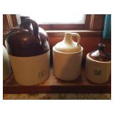 Whiskey Jugs all sizes Whiskey Jugs all sizes