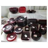 Ruby Red plates Ruby Red plates
