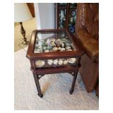 End Table with glass display $75.00