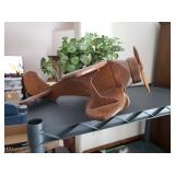 Wood Airplane planter $50.00