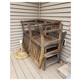 TEEK Wood out door set