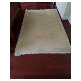 Cream /Wheat Rug 100% Wool, 48"W, 75"L, asking $150.00