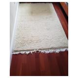 Cream/Wheat 100% Wool Rug, 48"W, 75"L, asking $150.00