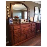 Just chest of Drawers Dresser- 66"L, 18"D, 41 1/2"T,  $225.00
