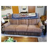 Brownish matching reclining sofa $200.00