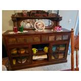 Entertainment Center/Buffet with Tile accents, 60"T, 18"D,  31"T, $225.00