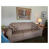 Sofa Tan, Marshfield, Like New , with 2 pillows$275.00