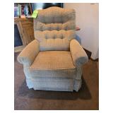 Tan Recliner rocks and swivels - $70.00