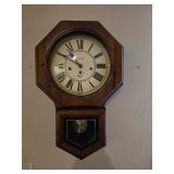 Verchron keywinding Westminster Chime Clock made USA,  21" by 14" x4", $85.00