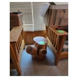 Raw wood table / stand 