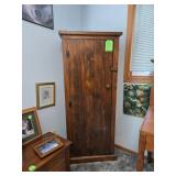 Wood Pantry  26"L, 13"D, 62"T, $150.00