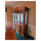 Thomasville Beautiful  Lighted Hutch with beveled glass , great storage 19"D, 67 1/2" L, 85"T -$400.