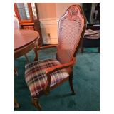 Captains chair with padded plaid seats
