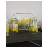 Vintage Glasses in Rack