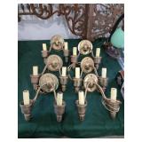 Vintage Brass Wall Sconces