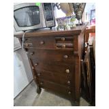 Antique 7 Drawer  chest of Drawers 33"L, 20"D, 45"T, $130.00 cg