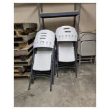 White Folding chairs / 4 for $50.00 or $12.50 each
