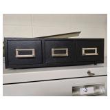 3 drawer Black File Box vertical $75.00
