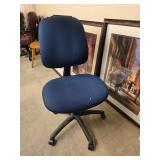 Blue office chair $25.00