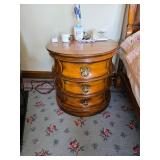 Ralph Lauren Round Night Stand with 3 drawers $150.00