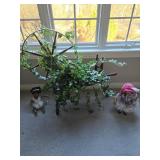 Spinning Jenny with plant