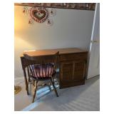 Ethan Allen Wood Desk- 48"L, 18 1/2"D, 30"T,- $225.00