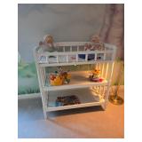 White Wood changing table -$75.00