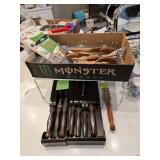 Vintage Cutco Set Dark Stain  8 piece knives and holder $150.00 set