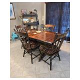 Solid wood, 1 leaf, 4 Captains chairs - 60"L, 34"W, $250.00 set