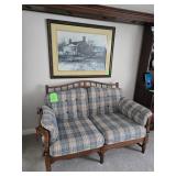 Ethan Allen Solid Maple Spindle Love Seat _ $375.00
