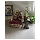 Two Tone chair  with matching pillow$100.00