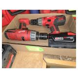Pair of Milwaukee drills, 1 battery, $150.00 set