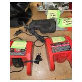 2 Milwaukee battery chargers $30.00 each 